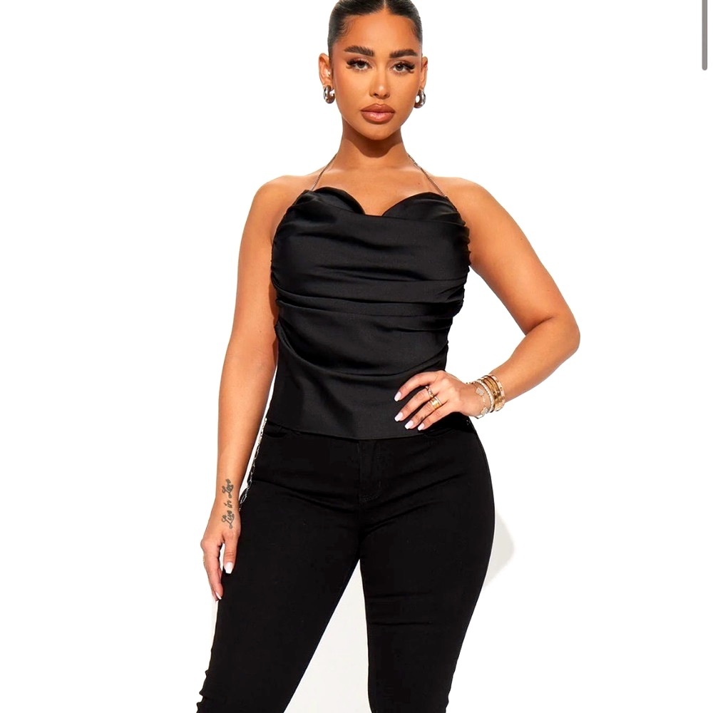 Cherish This Forever Satin Chain Top NEW 🏷️